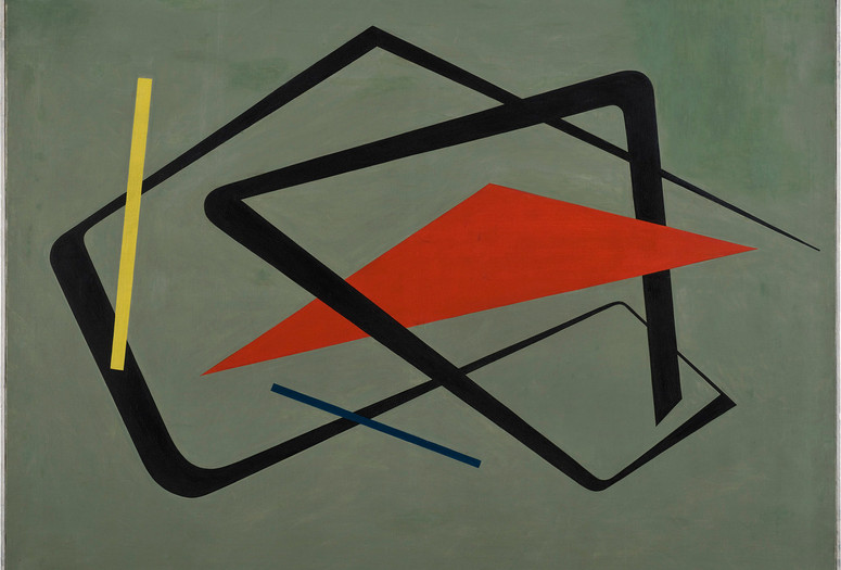 María Freire (Uruguayan, 1917–2015). Untitled. 1954. Oil on canvas, 36 1/4 × 48 1/16″ (92 × 122 cm). The Museum of Modern Art, New York. Gift of Patricia Phelps de Cisneros through the Latin American and Caribbean Fund in honor of Gabriel Pérez‑Barreiro