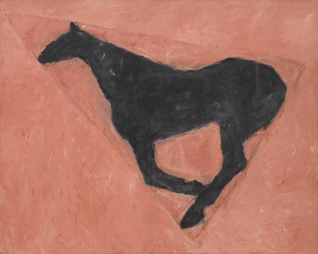 Susan Rothenberg. Black in Place. 1976