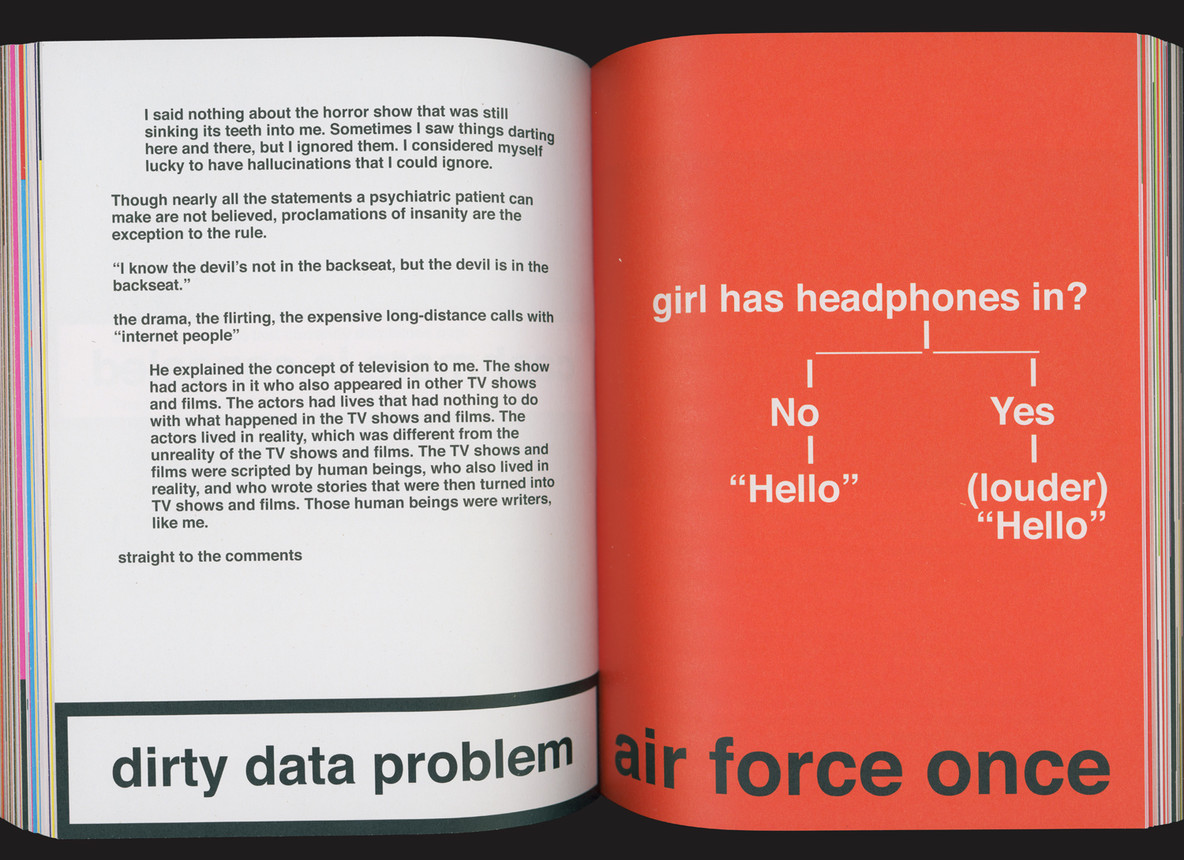Nora Turato. pool 4. Book spread scan, designed by Sabo Day, printed by Robstolk in Amsterdam, 2020