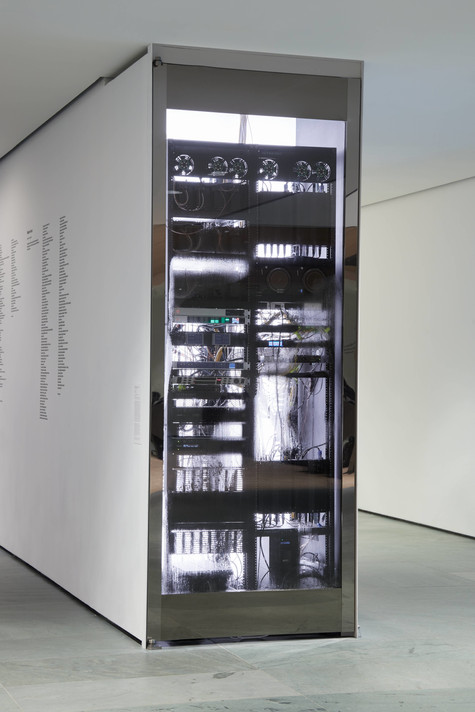 Installation view detail of Echo’s on-site “brain”
