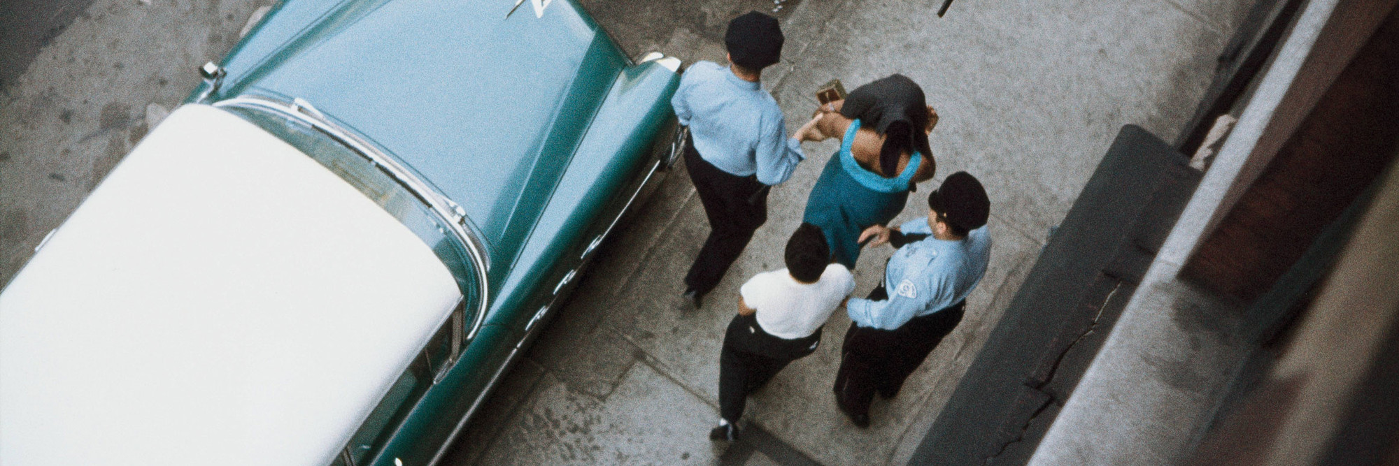 Gordon Parks. Untitled, Chicago, Illinois. 1957. Pigmented inkjet print, printed 2019, 13 3/4 × 21&#34; (35 × 53.3 cm). The Family of Man Fund. © 2020 Gordon Parks Foundation