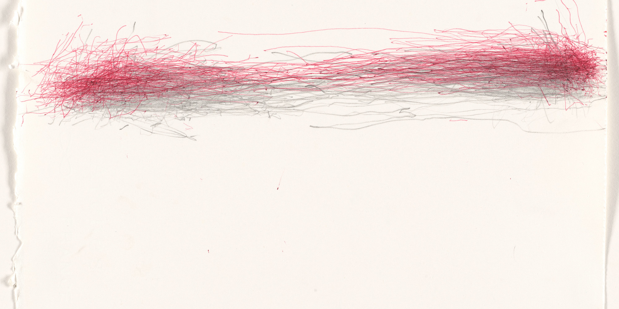 William Anastasi. Without Title (Subway Drawing). 2011. Ballpoint pen and pencil on paper, 7 1/2 × 11 1/4" (19.1 × 28.6 cm). Gift of Sarah-Ann and Werner H. Kramarsky. © 2020 William Anastasi