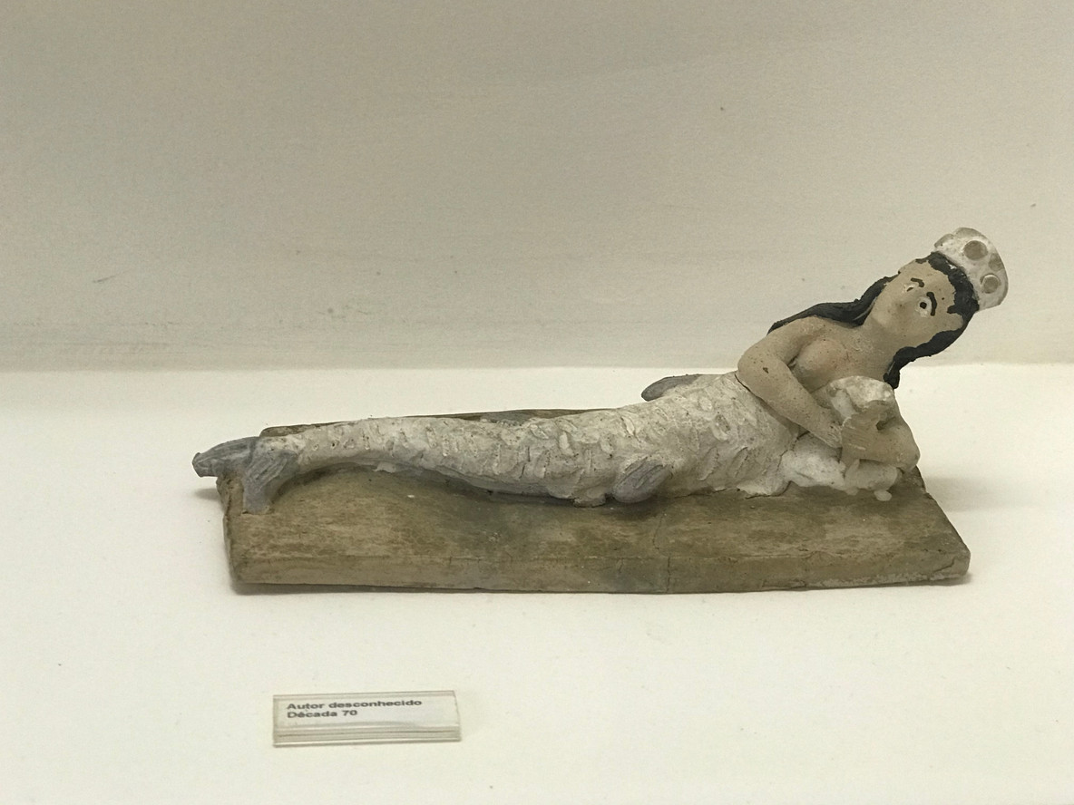 1970s depiction of Iemanjá at the Museo Casa do Pontal by an unidentified maker