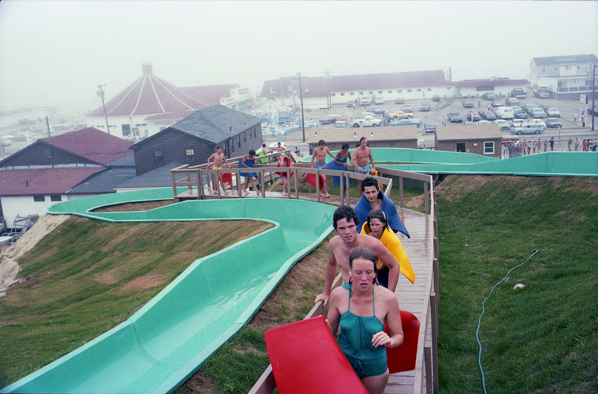 Tina Barney. Water Slide in the Fog. 1979