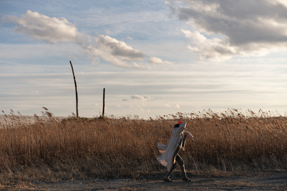 Eiko. A Body in Fukushima, Ukedo, December 24, 2019, No. 40. Photo: William Johnston. Courtesy the artist