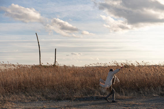 Eiko. A Body in Fukushima, Ukedo, December 24, 2019, No. 42. Photo by William Johnston. Courtesy the artist