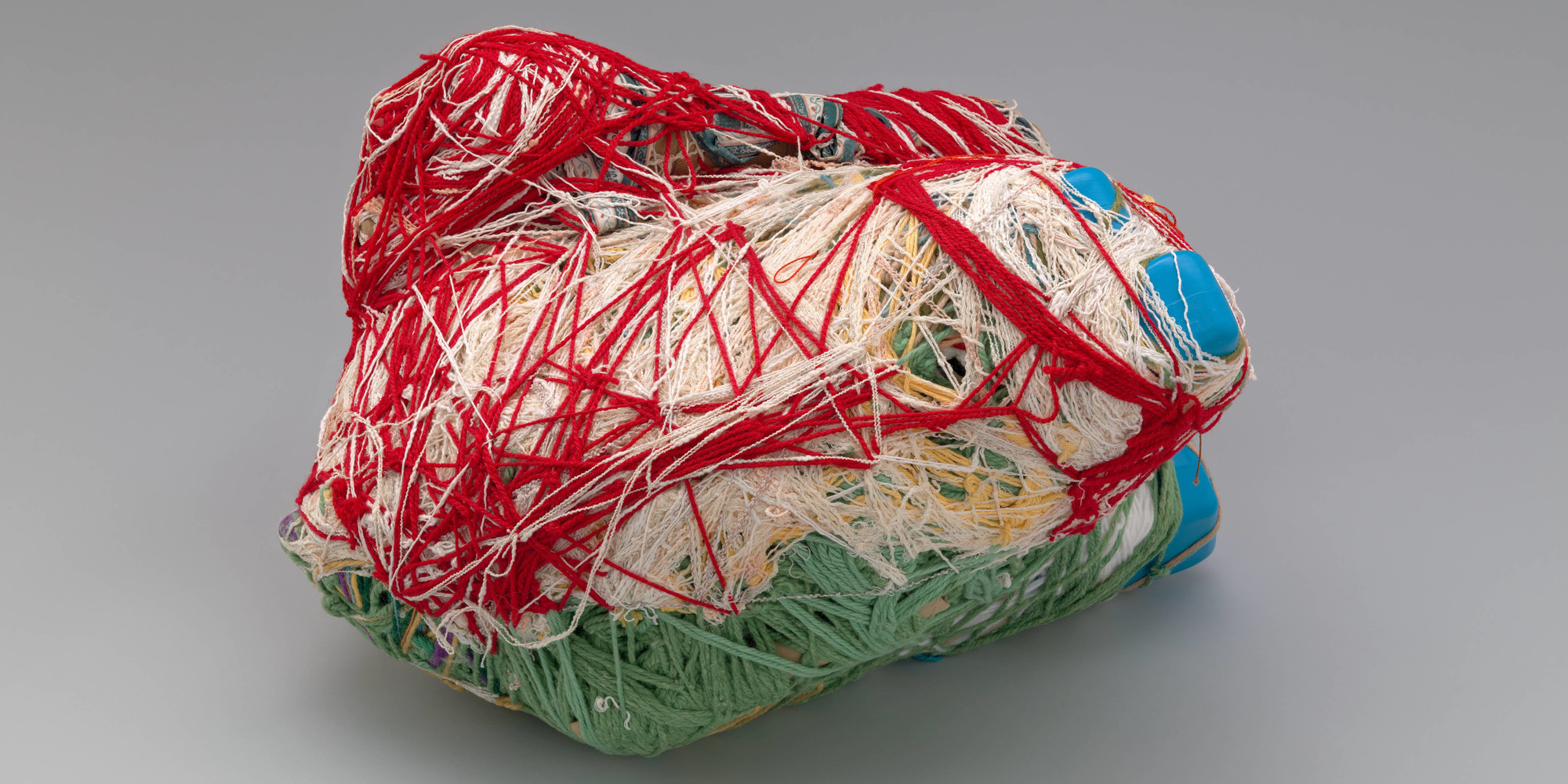 Judith Scott. Untitled. 2002. Found objects assembled and wrapped in twine and yarn, 19 × 8 × 9" (48.3 × 20.3 × 22.9 cm). Gift of Martin and Rebecca Eisenberg in honor of Matthew Higgs