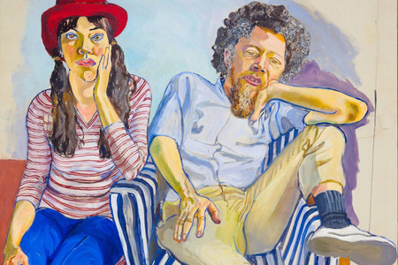 Alice Neel. Benny and Mary Ellen Andrews. 1972. Oil on canvas, 60 x 50" (152.2 x 127 cm). Gift of Agnes Gund, Blanchette Hooker Rockefeller Fund, Arnold A. Saltzman Fund, and Larry Aldrich Foundation Fund (by exchange)