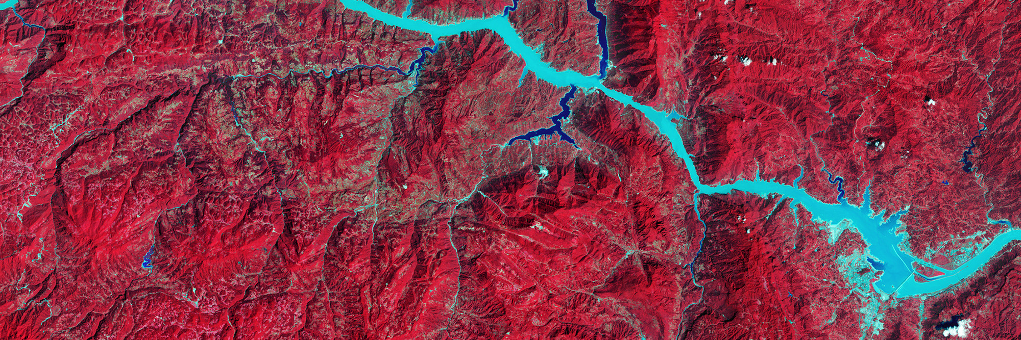 NASA. Images of Change, Three Gorges Dam, central China. August 22, 2016. Courtesy NASA.