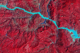 NASA. Images of Change, Three Gorges Dam, central China. August 22, 2016. Courtesy NASA.