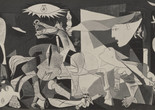 Ansel Adams. Picasso’s Guernica. 1942. Gelatin silver print. The Museum of Modern Art, New York. Departmental Collection. © 2016 The Ansel Adams Publishing Rights Trust. © 2016 Estate of Pablo Picasso/Artists Rights Society (ARS), New York