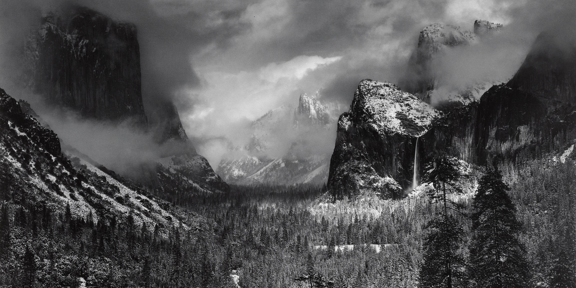 Ansel Adams. Clearing Winter Storm, Yosemite National Park, California. 1944. Gelatin silver print, printed 1978, 15 1/2 × 19 1/8&#34; (39.5 × 48.5 cm). Gift of the artist. © 2020 The Ansel Adams Publishing Rights Trust