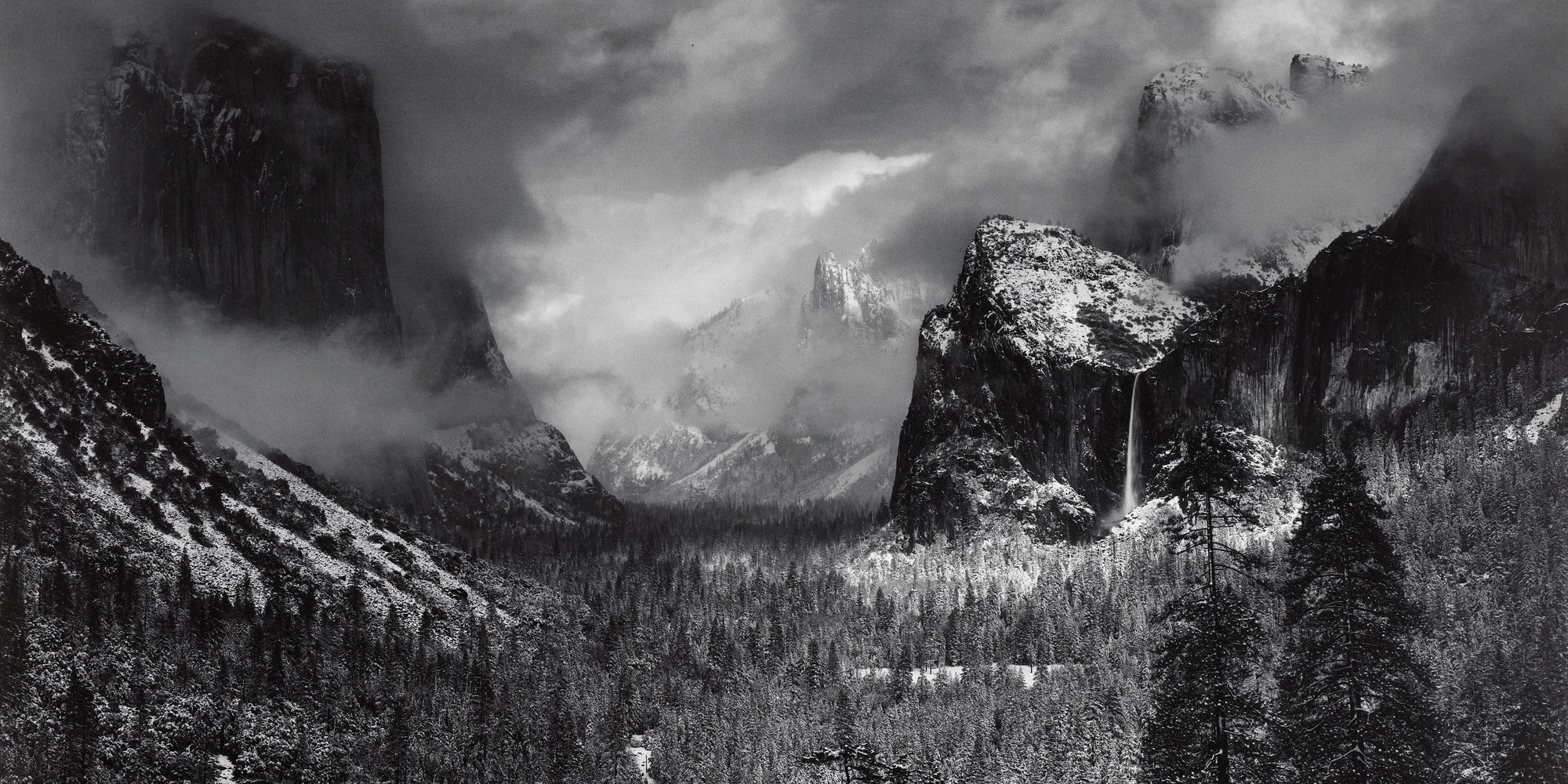 Ansel Adams. Clearing Winter Storm, Yosemite National Park, California. 1944. Gelatin silver print, printed 1978, 15 1/2 × 19 1/8" (39.5 × 48.5 cm). Gift of the artist. © 2020 The Ansel Adams Publishing Rights Trust