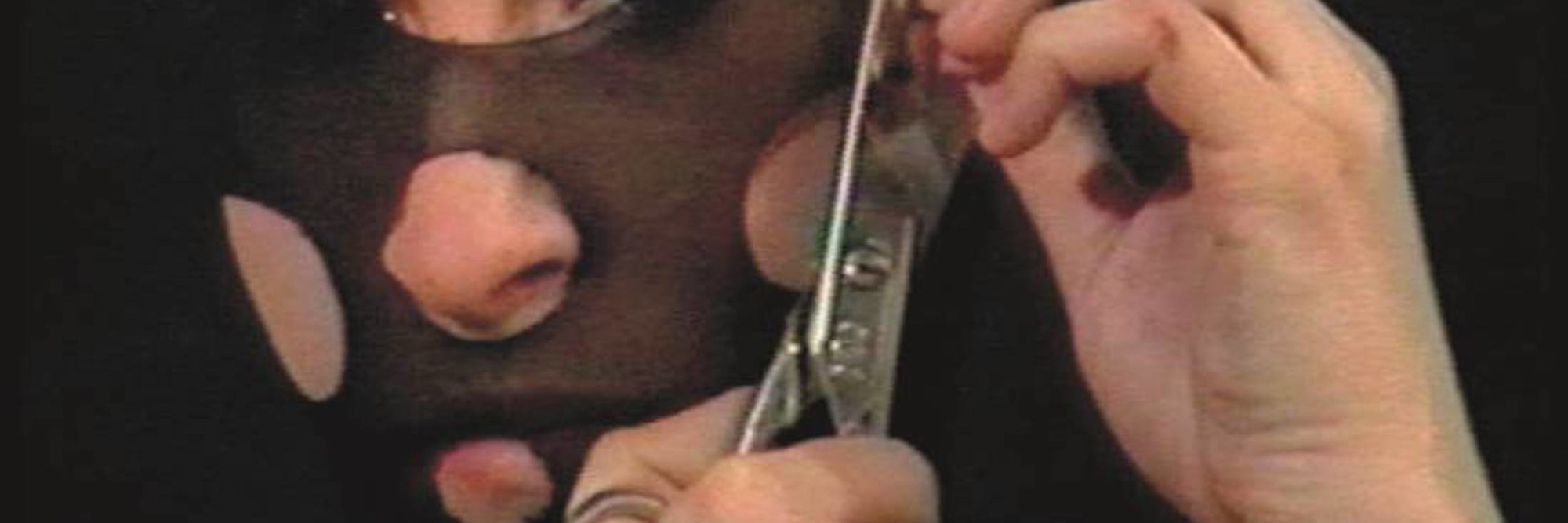 Sanja Iveković. Personal Cuts. Video (color, sound), 4min. Gift of Jerry I. Speyer and Katherine G. Farley, Anna Marie and Robert F. Shapiro, Marie-Josée and Henry R. Kravis, and Committee on Media and Performance Art Funds. © 2020 Sanja Ivekovic