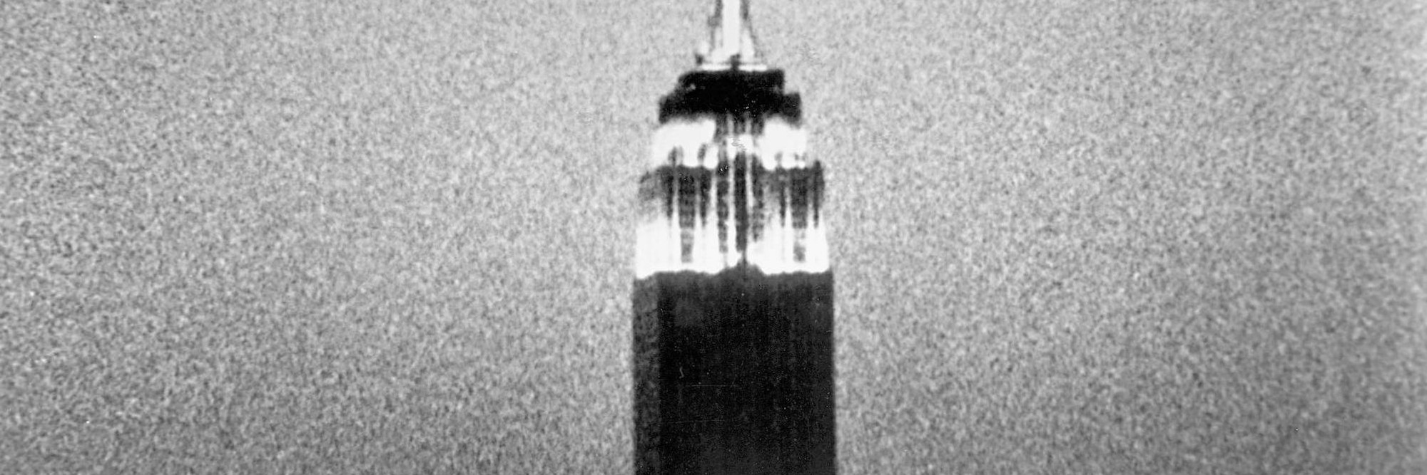 Andy Warhol. Empire. 1964. 16mm film transferred to video (black and white, silent), 8 hrs. 5 min. at 16 fps. © 2020 Andy Warhol Foundation for the Visual Arts / Artists Rights Society (ARS), New York