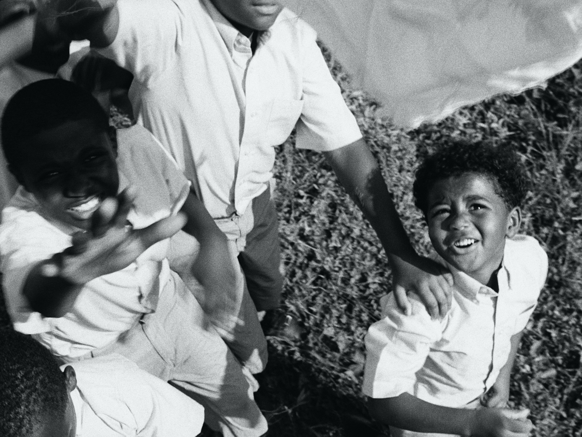 Garrett Bradley. *America.* 2019. Multi-channel video installation; 35mm film transferred to video (black and white, sound). 23:55 min. Courtesy the artist*America,* 2019, dir. Garrett Bradley, courtesy the filmmaker

