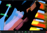 Lindsay Packer, performance still from light work. Zoom screenshot. 2020. Courtesy the artist