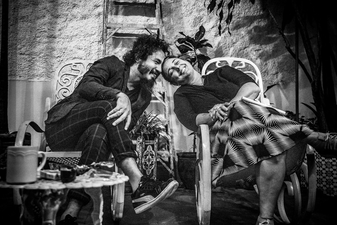 Reynier Leyva Novo and Tania Bruguera, photographed by Reynier Leyva Novo, 2020