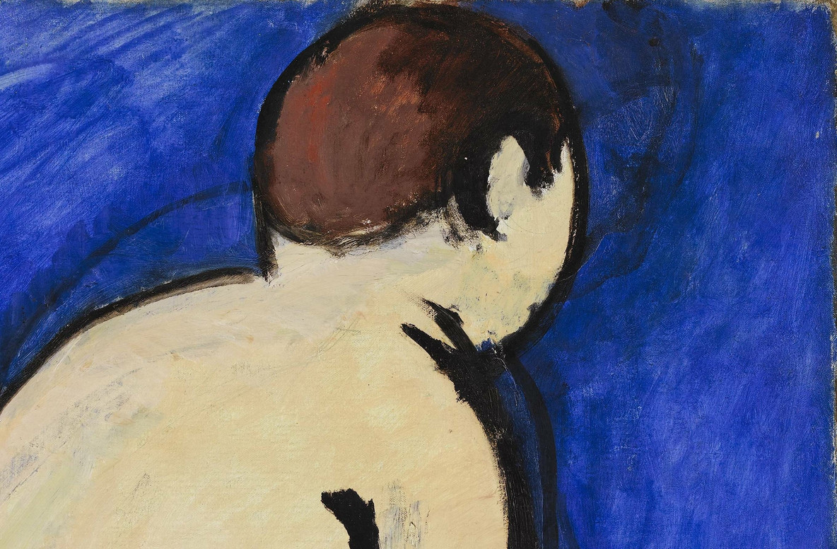 Bather, detail of figure’s head