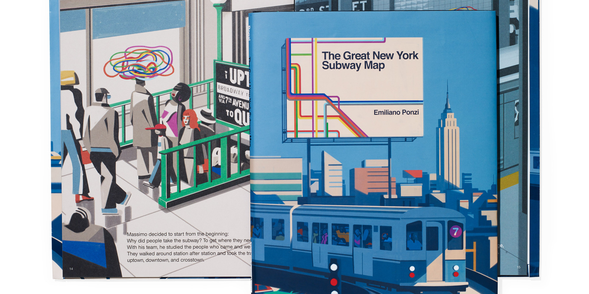 Detail from Emiliano Ponzi’s The Greater New York Subway Map Book