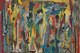 Norman Lewis, Phantasy II, 1946. Oil on canvas, 28 1/8 x 35 7/8&#34; (71.4 x 91.2 cm). Gift of The Friends of Education of The Museum of Modern Art. Photo: John Wronn