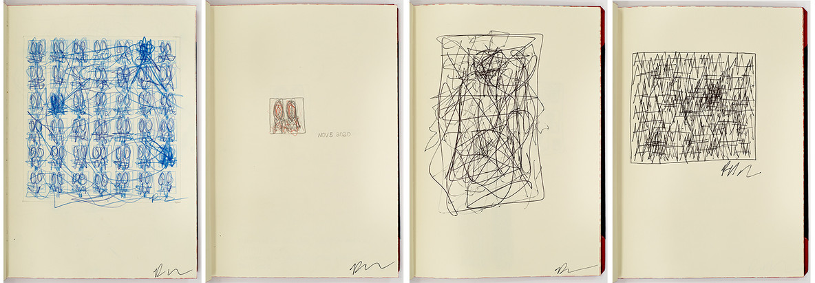 Rashid Johnson. Pages from Untitled Sketchbook. 2020