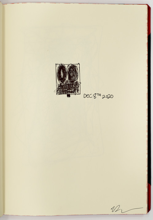 Rashid Johnson. Page from Untitled Sketchbook. 2020