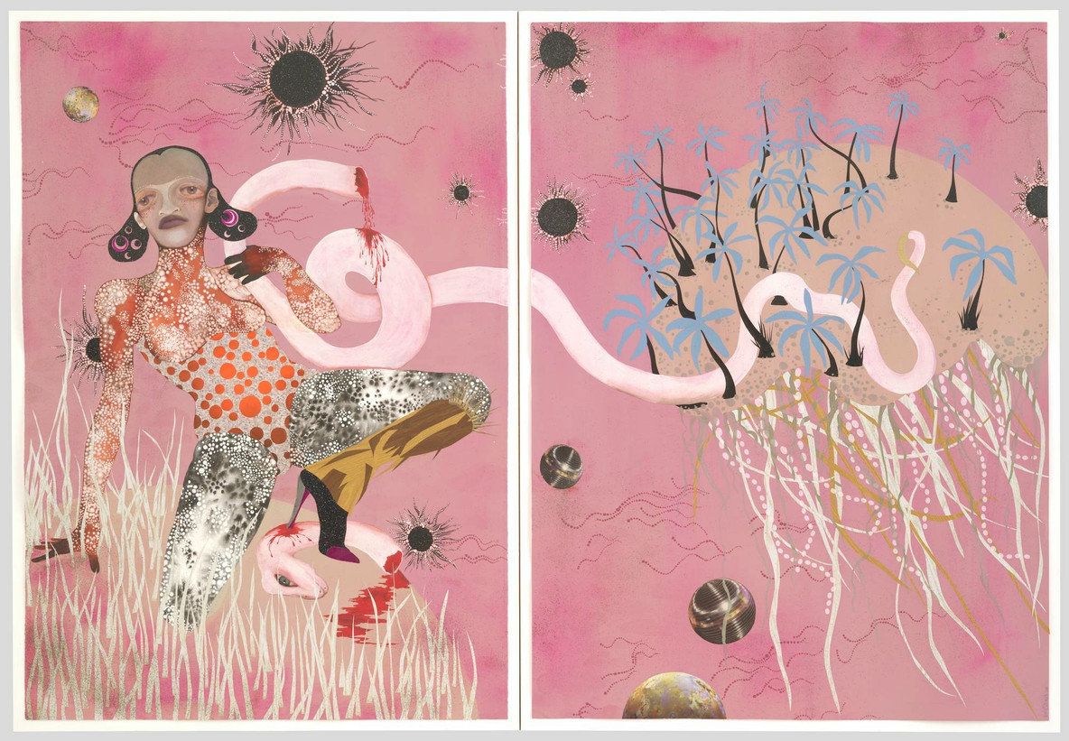 Wangechi Mutu. Yo Mama. 2003