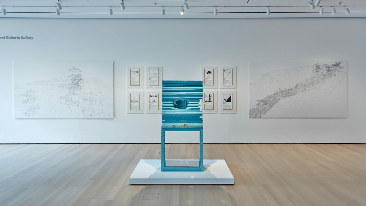 Installation view of Reconstructions: Architecture and Blackness in America