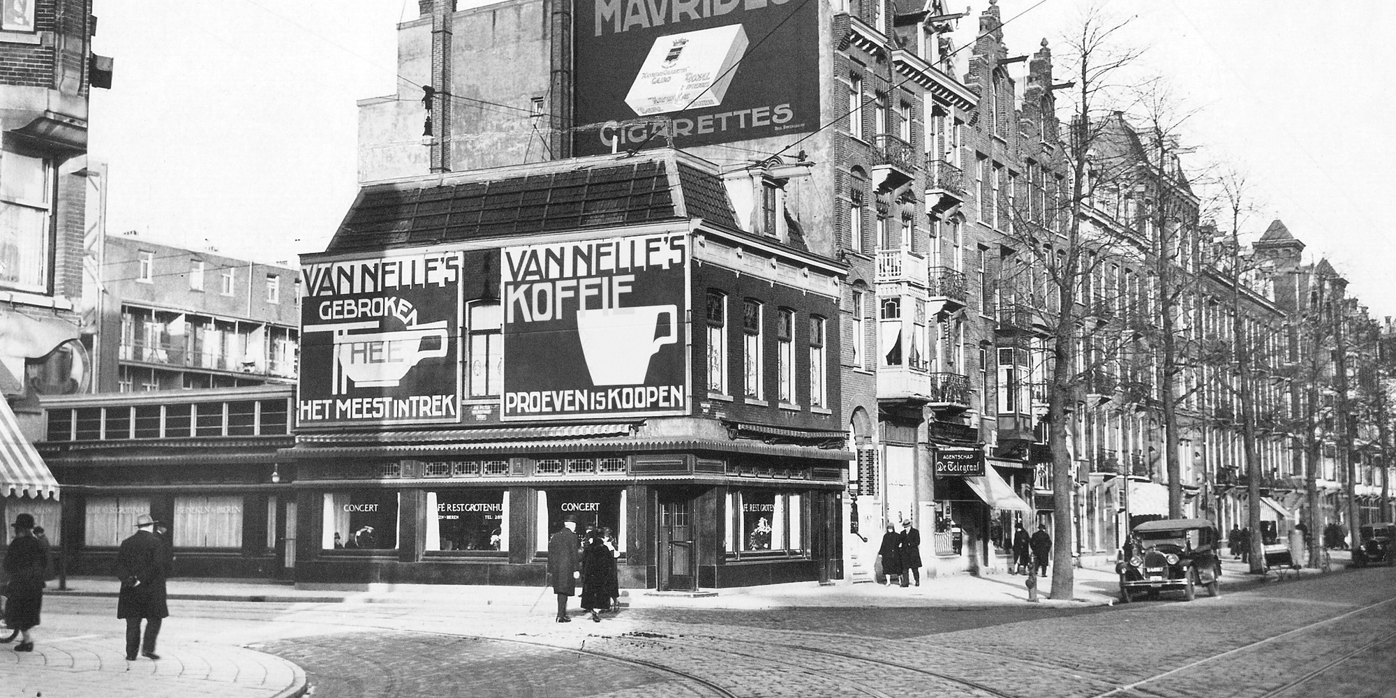 Coffee and tea billboard advertisements for the Dutch company Van Nelle, designed by Jacob (Jac.) Jongert, Amsterdam, c. 1930