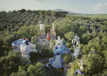 Panoramic view of the Tarot Garden, 1999. Photo: Giulio Pietromarchi © Giulio Pietromarchi