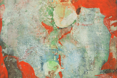 Romare Bearden. The Silent Valley of Sunrise. 1959. Oil and casein on canvas. Given anonymously. Photo: Paige Knight