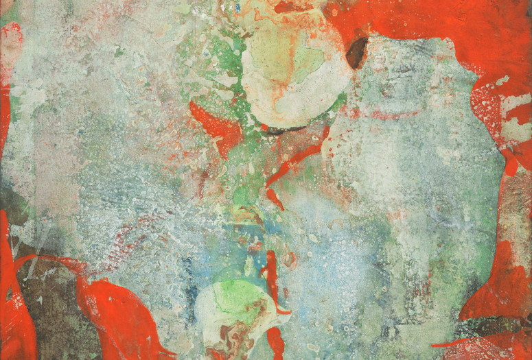 Romare Bearden. The Silent Valley of Sunrise. 1959. Oil and casein on canvas. Given anonymously. Photo: Paige Knight
