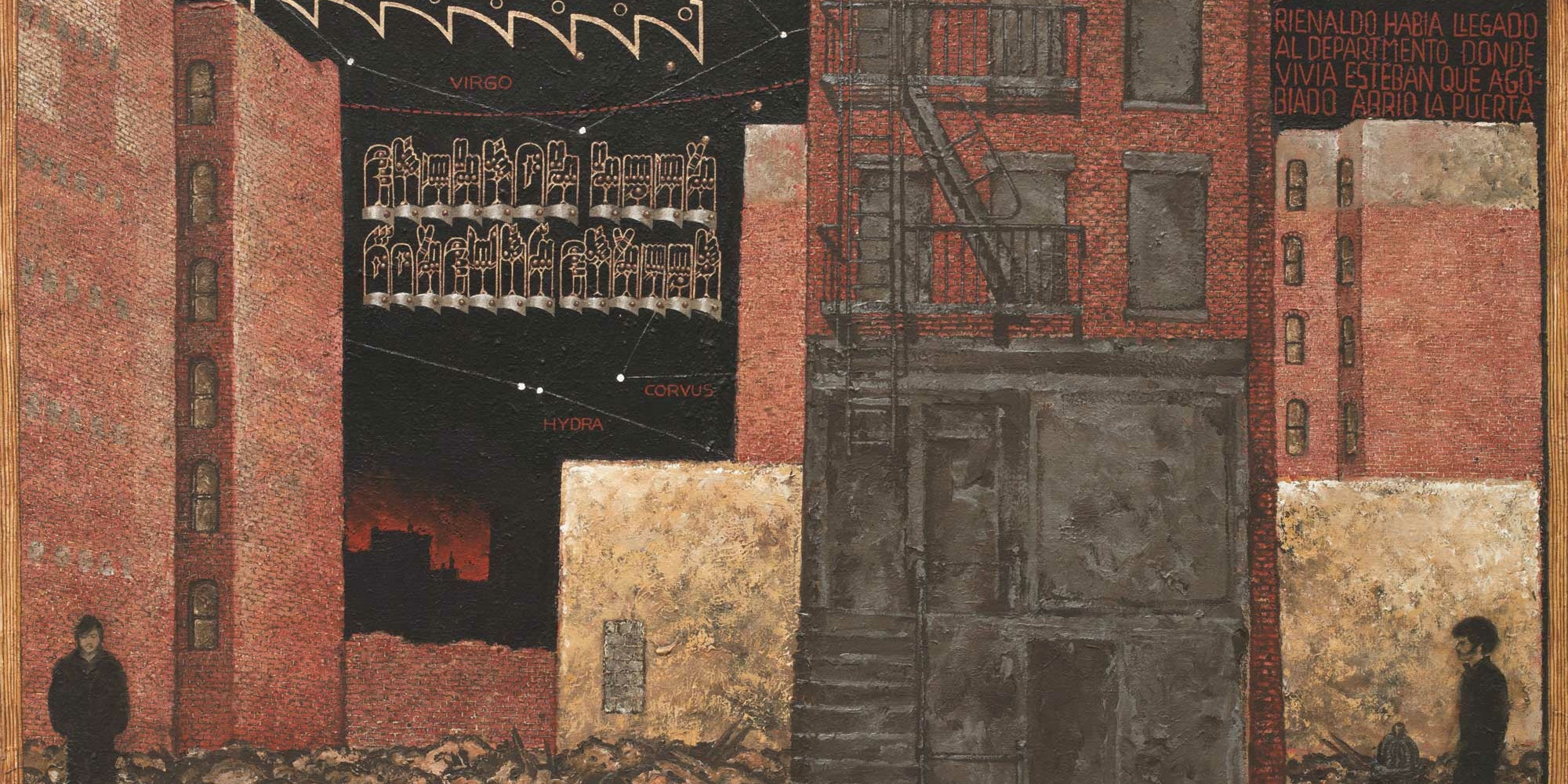 Martin Wong. Stanton near Forsyth Street. 1983. Acrylic on canvas, 48 × 64" (121.9 × 162.6 cm). Gift of the Contemporary Arts Council of The Museum of Modern Art; Steven Johnson and Walter Sudol; and James Keith Brown and Eric Diefenbach. Courtesy of the Estate of Martin Wong and P.P.O.W Gallery, New York, NY
