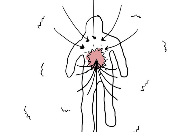 Anna Martine Whitehead, preparatory study for Amanda Williams’ Embodied Sensations, 2021
