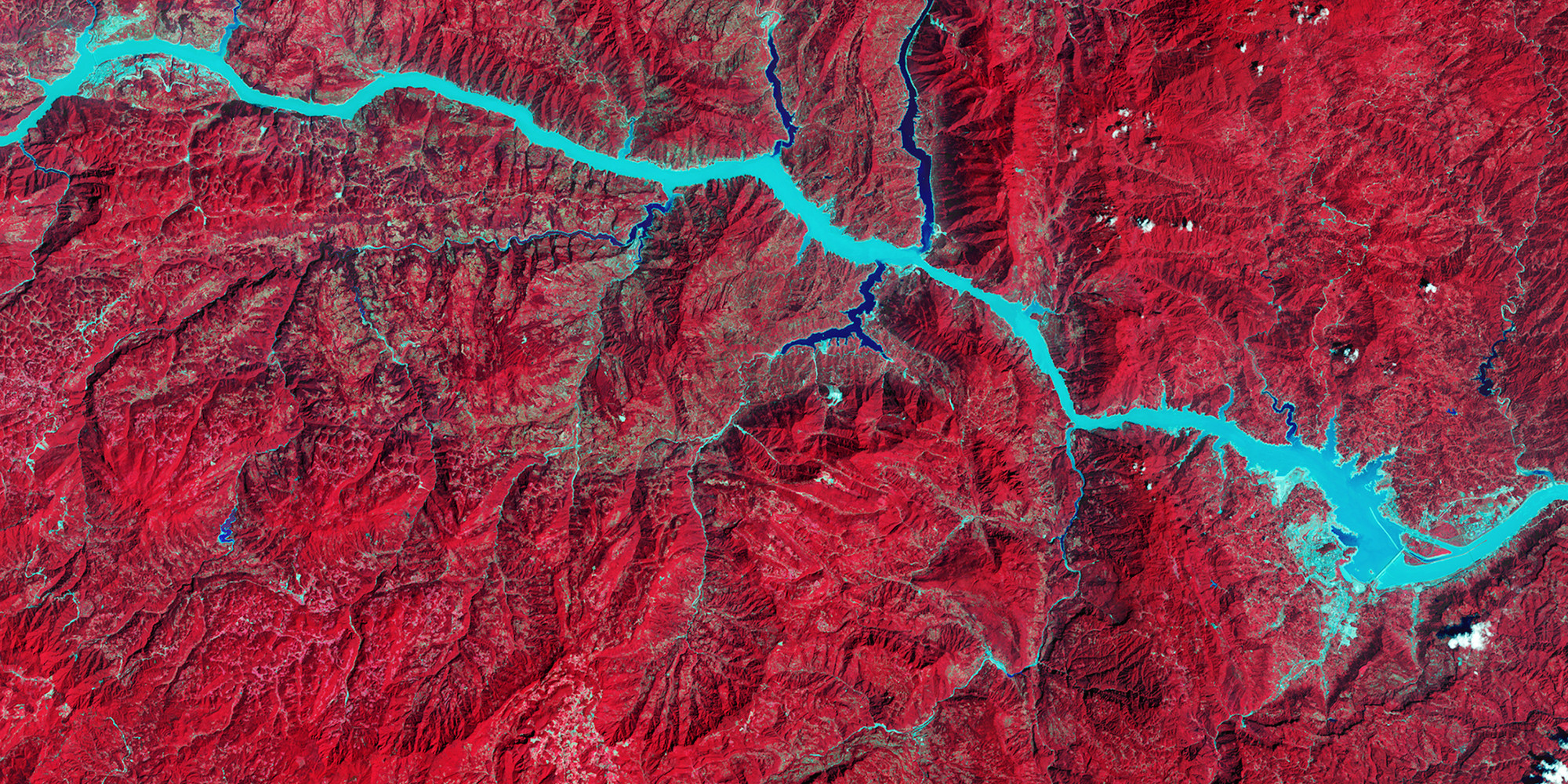 NASA. Images of Change. Three Gorges Dam, central China. August 22, 2016. Courtesy NASA