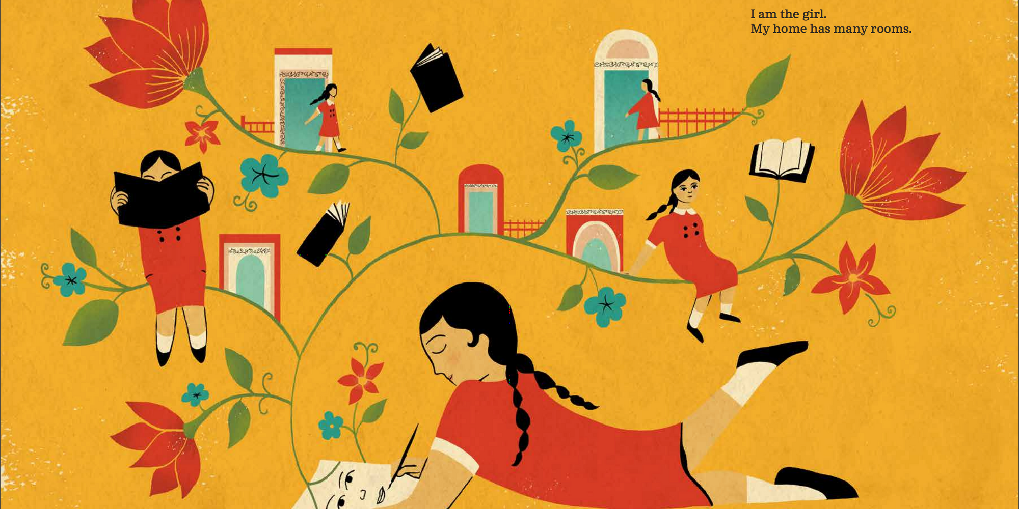 A page from Roots and Wings: How Shahzia Sikander Became an Artist (The Museum of Modern Art, New York, 2021)