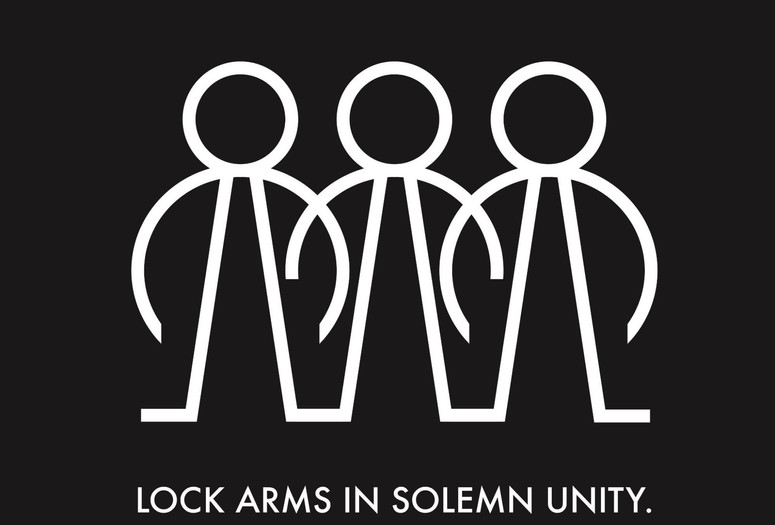Andres L. Hernandez. Lock Arms in Solemn Unity. Courtesy of the artist
