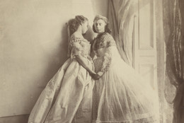 Clementina, Lady Hawarden. Grace Maude and Clementina Maude. c. 1863. Albumen silver print, 9 1/8 x 8 15/16&#34; (23.2 x 22.8 cm). Photo: John Wronn