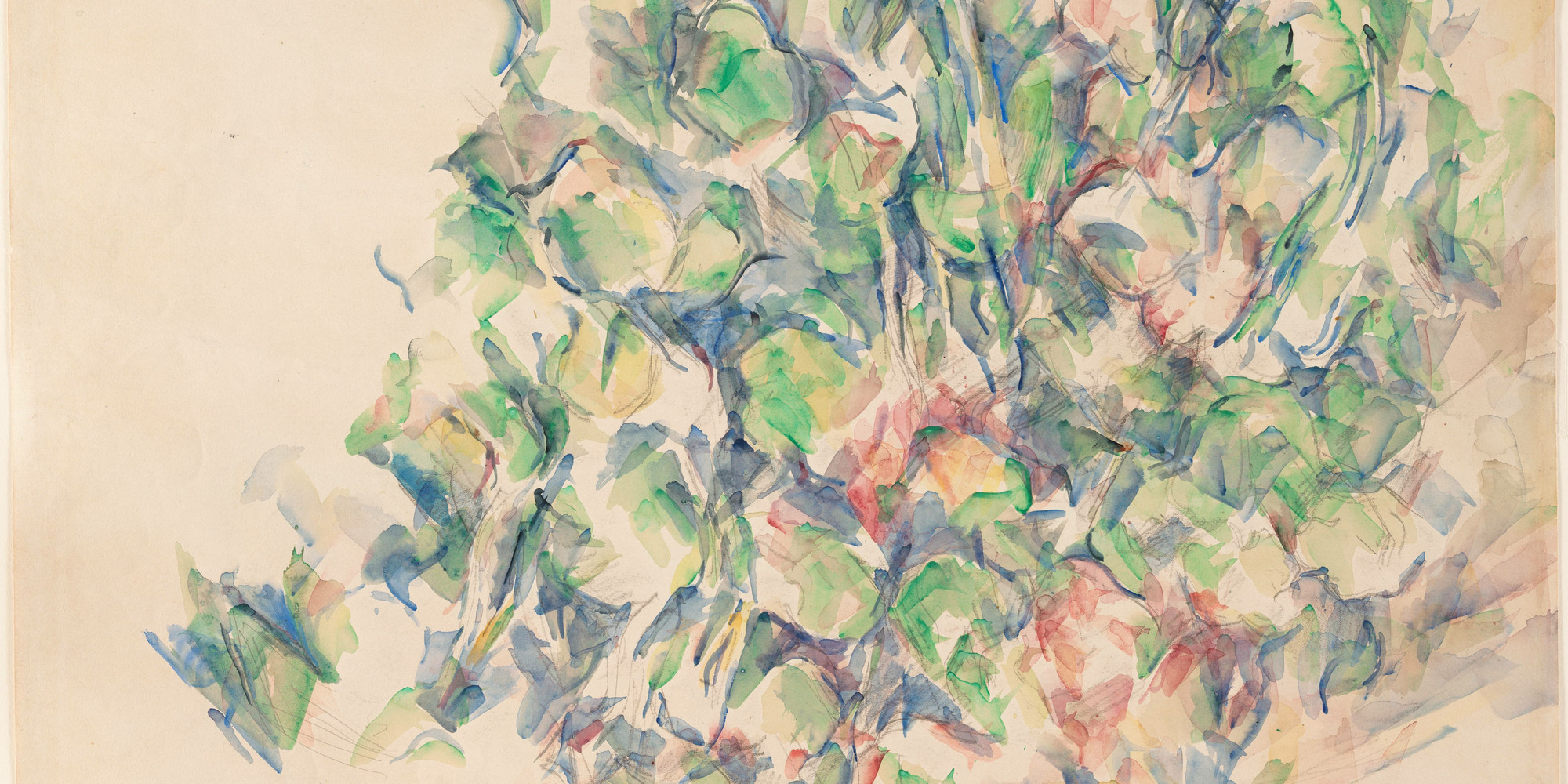 Paul Cézanne. Foliage (detail). 1900-04. Watercolor and pencil on paper. 17 5/8 x 22 3/8&#34; (44.8 x 56.8 cm). The Museum of Modern Art, New York, Lillie P. Bliss Collection