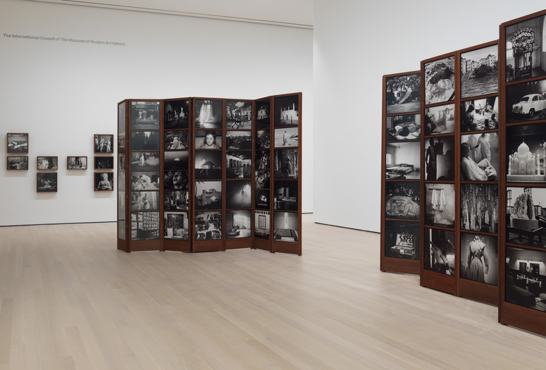 Dayanita Singh. Museum of Chance. 2013. 162 inkjet prints and teak structures. Variable dimensions. The Museum of Modern Art, New York. Acquired with support from The Contemporary Arts Council of The Museum of Modern Art, The Modern Women's Fund, and Committee on Photography Fund. ©️ 2021 Dayanita Singh. Courtesy of the Frith Street Gallery, London