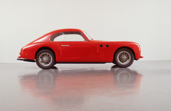 Pininfarina (Battista &#34;Pinin&#34; Farina). Cisitalia 202 GT Car. 1946. Aluminum body, 49 × 57 5/8 × 158&#34; (124.5 × 146.4 × 401.3 cm). Manufacturer: S.p.A. Carrozzeria Pininfarina, Torino, Italy. Gift of the manufacturer