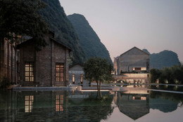 Dong Gong, Shengliang Su, Vector Architects. Alila Yangshuo Hotel, Yangshuo, Guilin, Guangxi, China. 2013–17. Gift of Dong Gong/Vector Architects. Photo: Shengliang Su