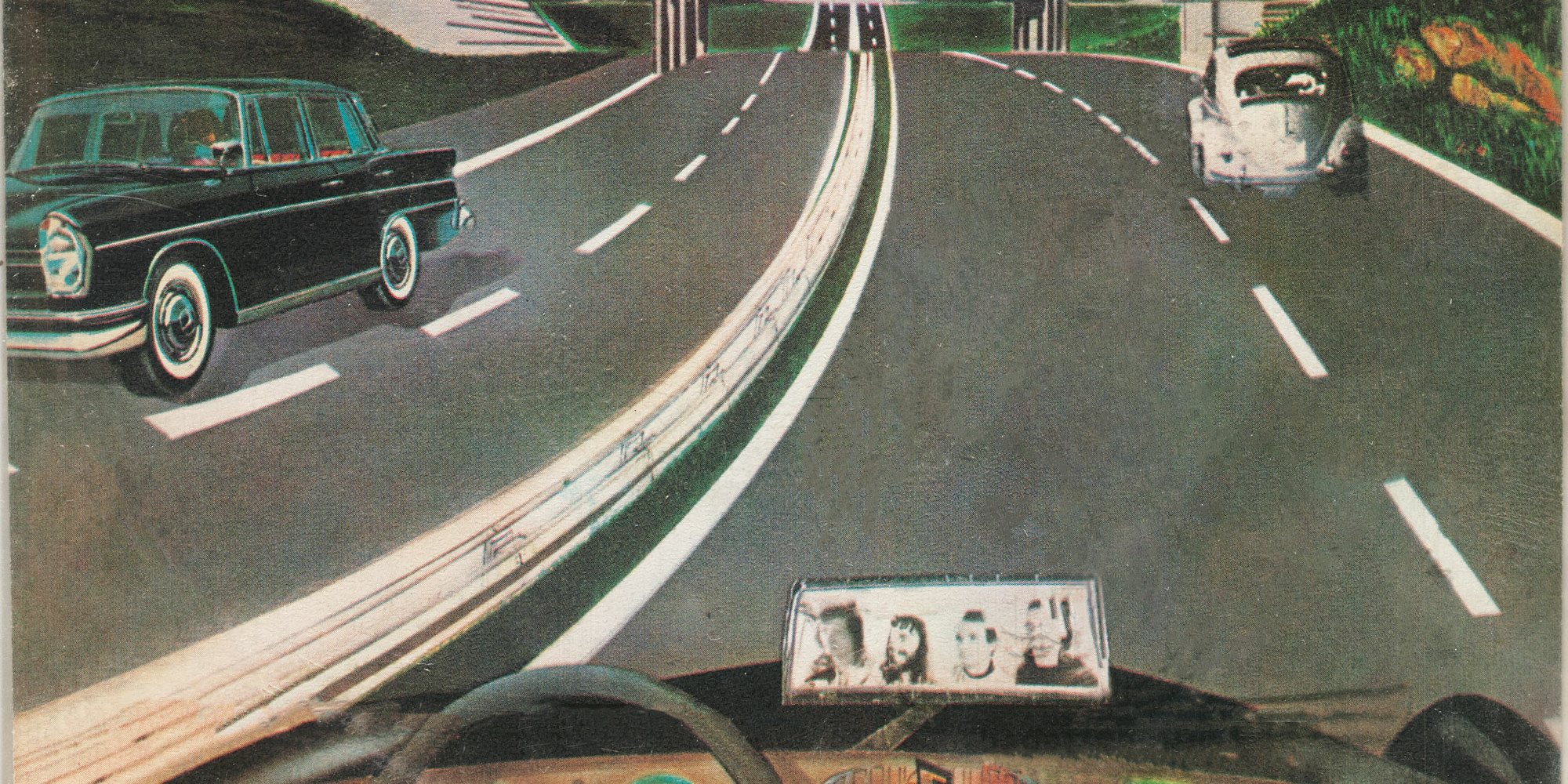 Kraftwerk. Autobahn. 1974. 7" vinyl record, 7 1/4 × 7 3/8" (18.4 × 18.7 cm). General Print Fund