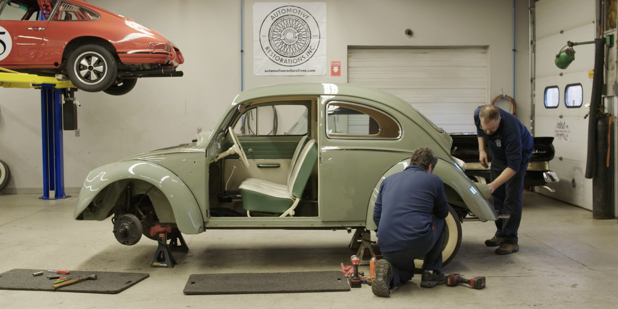 Ferdinand Porsche. Volkswagen Type 1 Sedan. Designed 1938 (this example 1959). Steel, glass. 59 1/4 × 61 × 160 1/2" (150.5 × 154.9 × 407.7 cm). Manufacturer: Volkswagenwerk AG, Wolfsburg, West Germany. Acquired with assistance from Volkswagen of America, Inc.