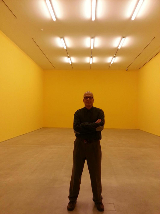 Hector Fuenmayor in Citrus 6906, exhibited in La invención concreta (Concrete Invention), Museo Nacional Centro de Arte Reina Sofía, Madrid, 2013