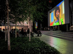 A screening in the Sculpture Garden, 2021. Photo: Rajendra Roy