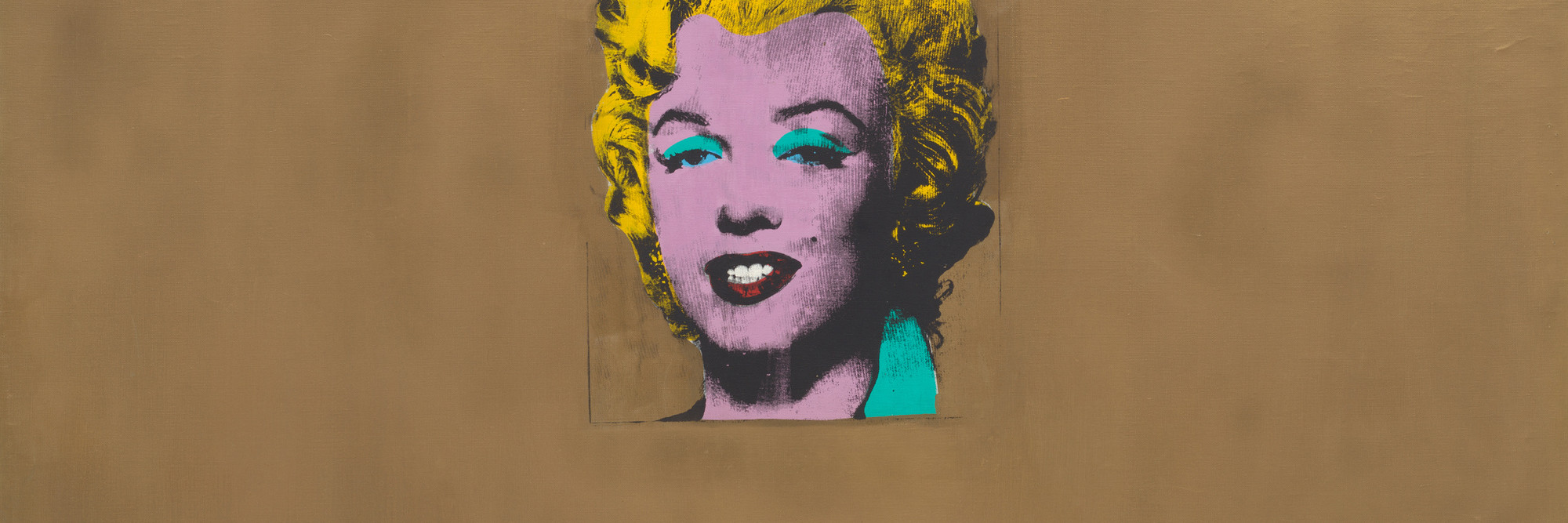 Andy Warhol. Gold Marilyn Monroe. 1962. Silkscreen ink and acrylic on canvas, 6&#39; 11 1/4&#34; x 57&#34; (211.4 x 144.7 cm). © 2021 Andy Warhol Foundation for the Visual Arts / Artists Rights Society (ARS), New York