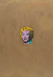 Andy Warhol. Gold Marilyn Monroe. 1962. Silkscreen ink and acrylic on canvas, 6&#39; 11 1/4&#34; x 57&#34; (211.4 x 144.7 cm). © 2021 Andy Warhol Foundation for the Visual Arts / Artists Rights Society (ARS), New York