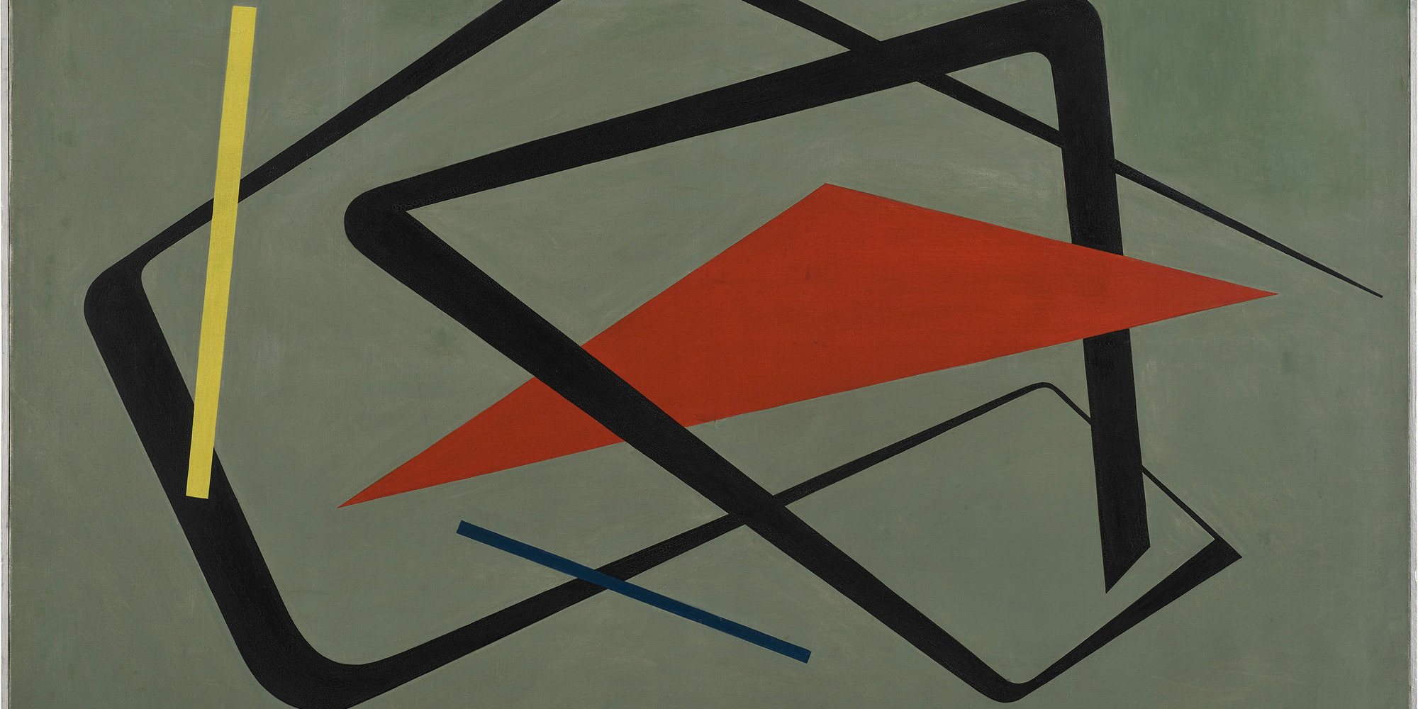 María Freire. Untitled. 1954. Oil on canvas, 36 1/4 × 48 1/16″ (92 × 122 cm). The Museum of Modern Art, New York. Gift of Patricia Phelps de Cisneros through the Latin American and Caribbean Fund in honor of Gabriel Pérez Barreiro